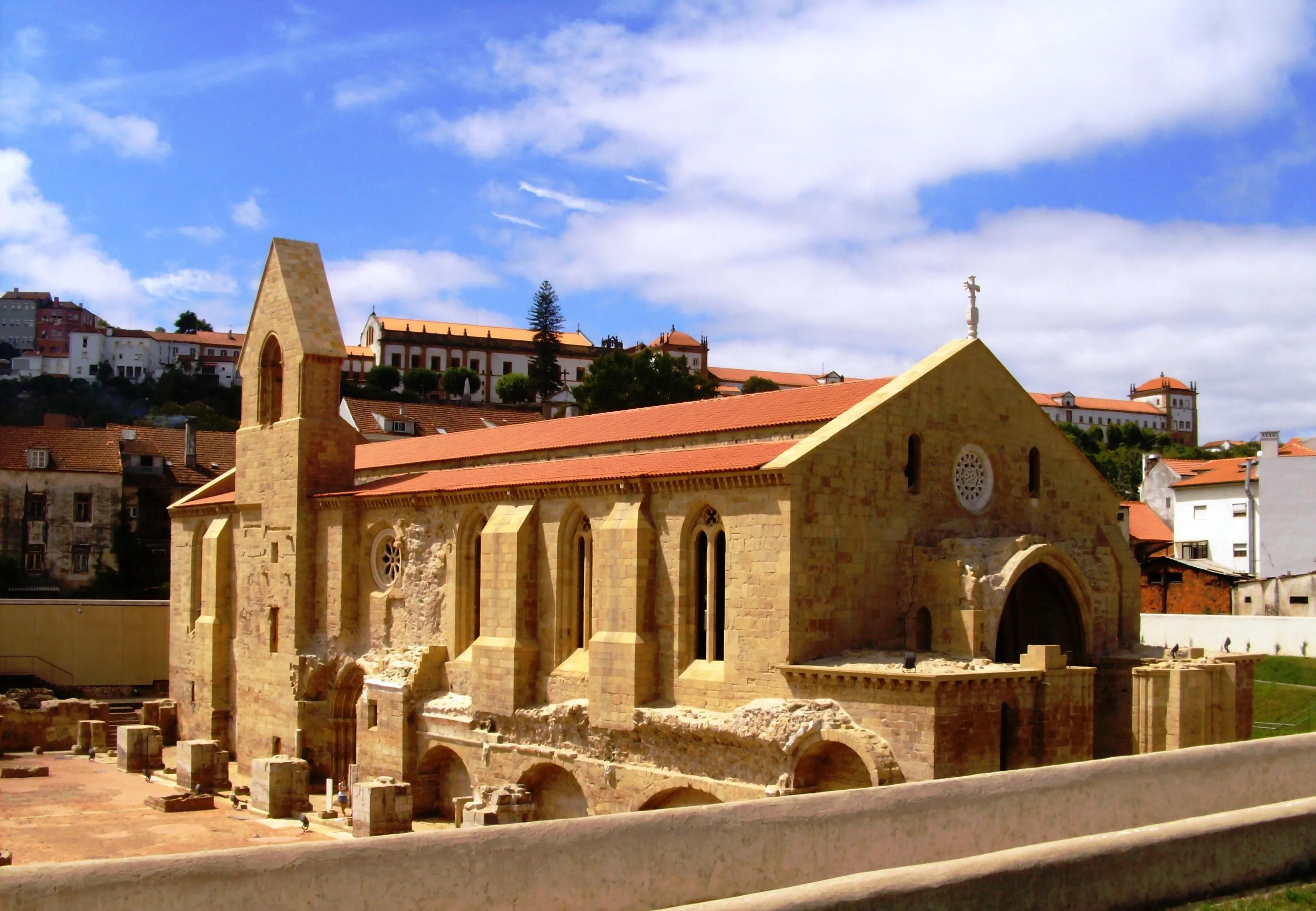 Representative view of Monastery of Santa Clara-a-Velha in Coimbra.