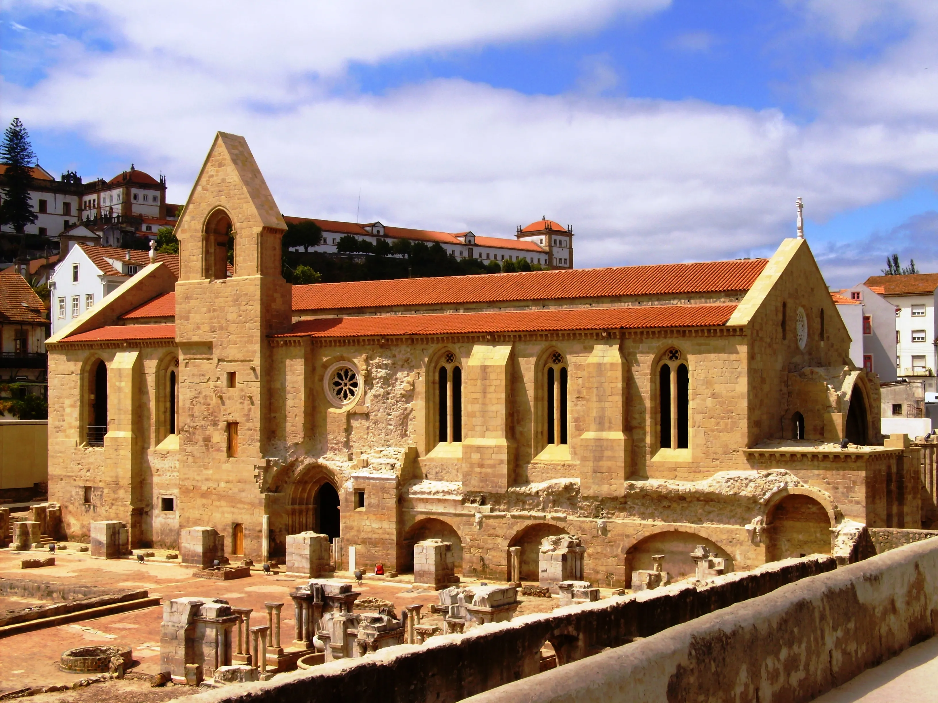 Representative view of Monastery of Santa Clara-a-Velha in Coimbra.