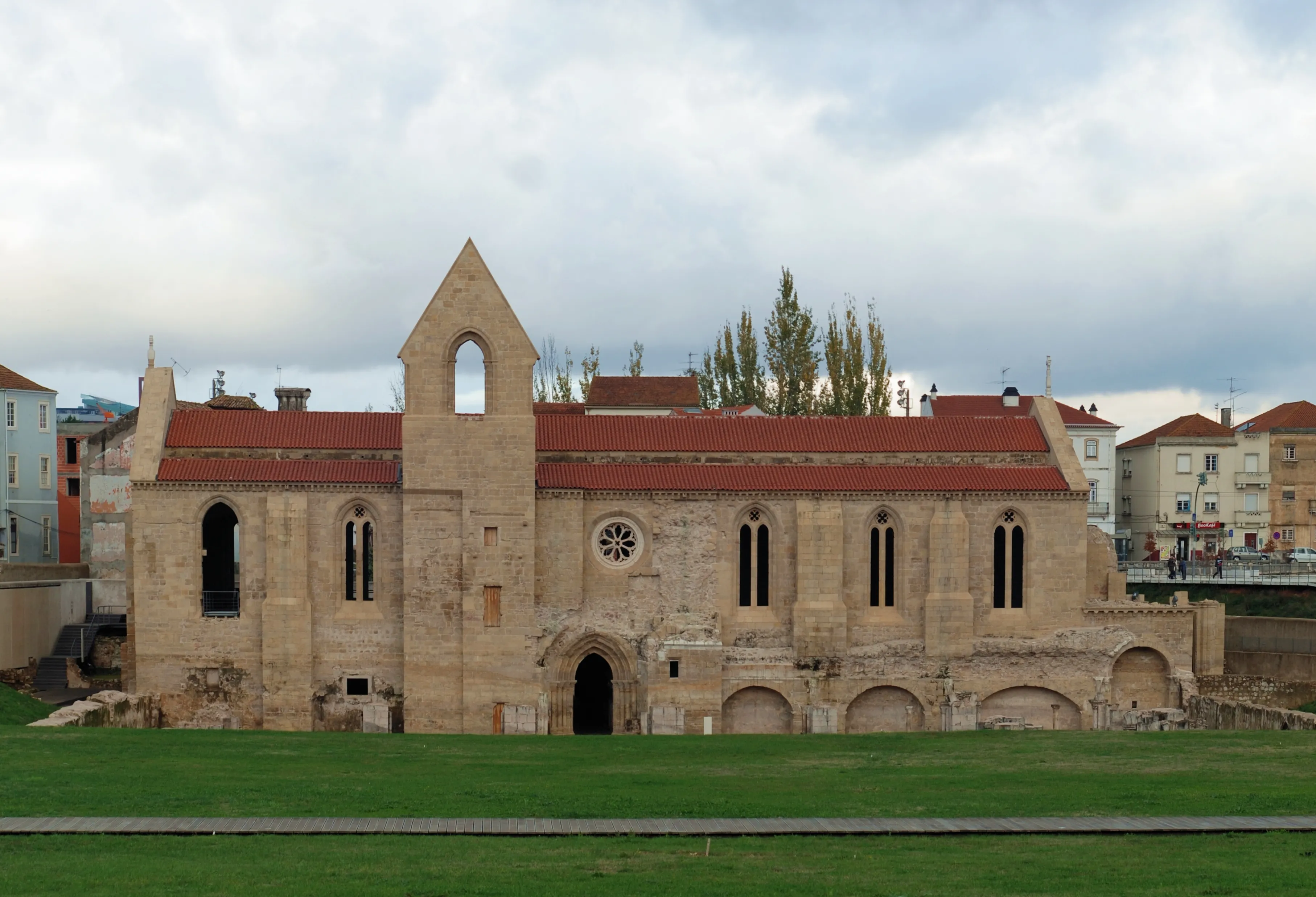 Exterior view of Monastery of Santa Clara-a-Velha in Coimbra.