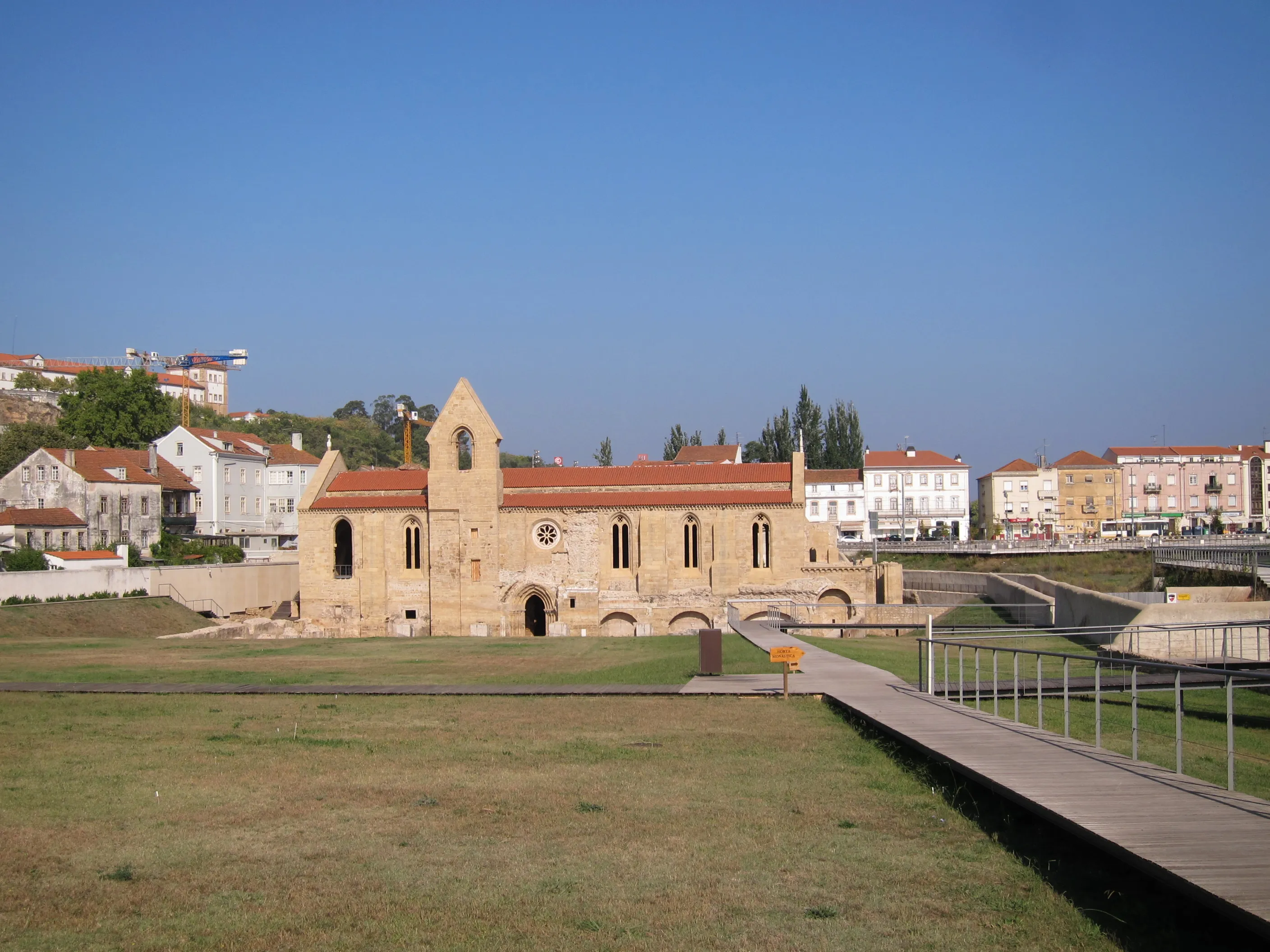Representative view of Monastery of Santa Clara-a-Velha in Coimbra.