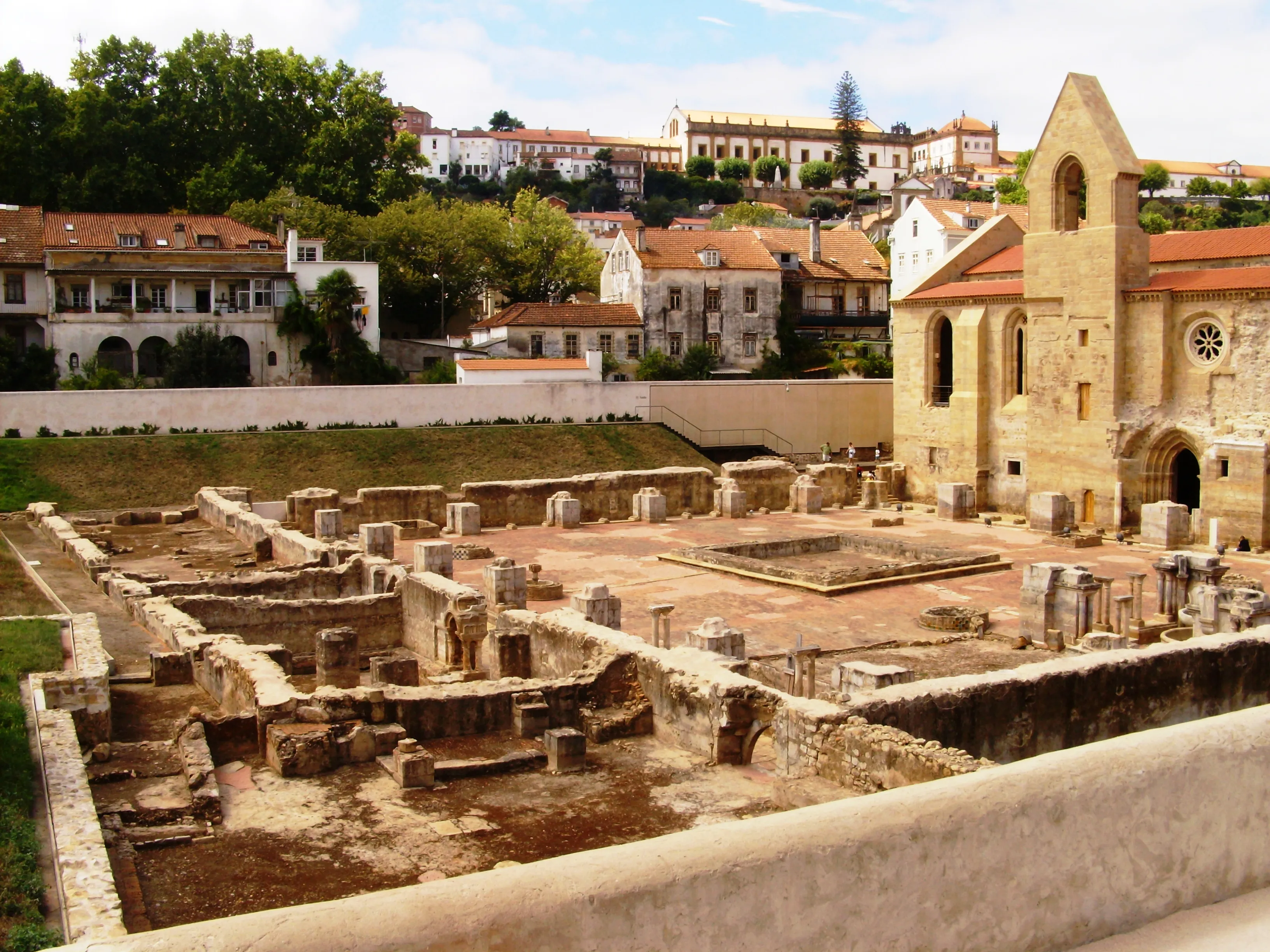Representative view of Monastery of Santa Clara-a-Velha in Coimbra.