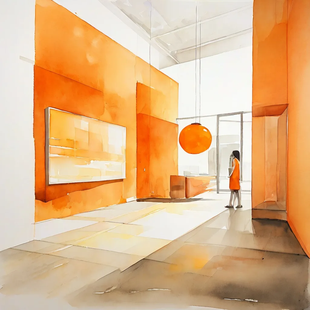 An artistic representation of the Buro Stedelijk space at Stedelijk Museum, hinting at a new beginning and contemporary art.