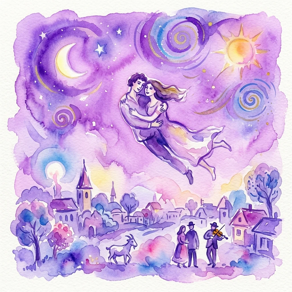 Grafika wystawy Marc Chagall w Stedelijk Museum Amsterdam