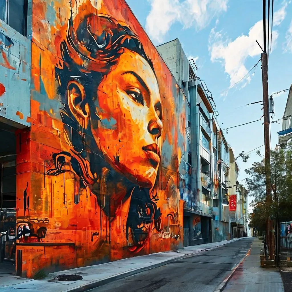 A large, impactful street art mural by Shepard Fairey on the exterior wall of the STRAAT Museum, conveying a message of hope and environmental action.