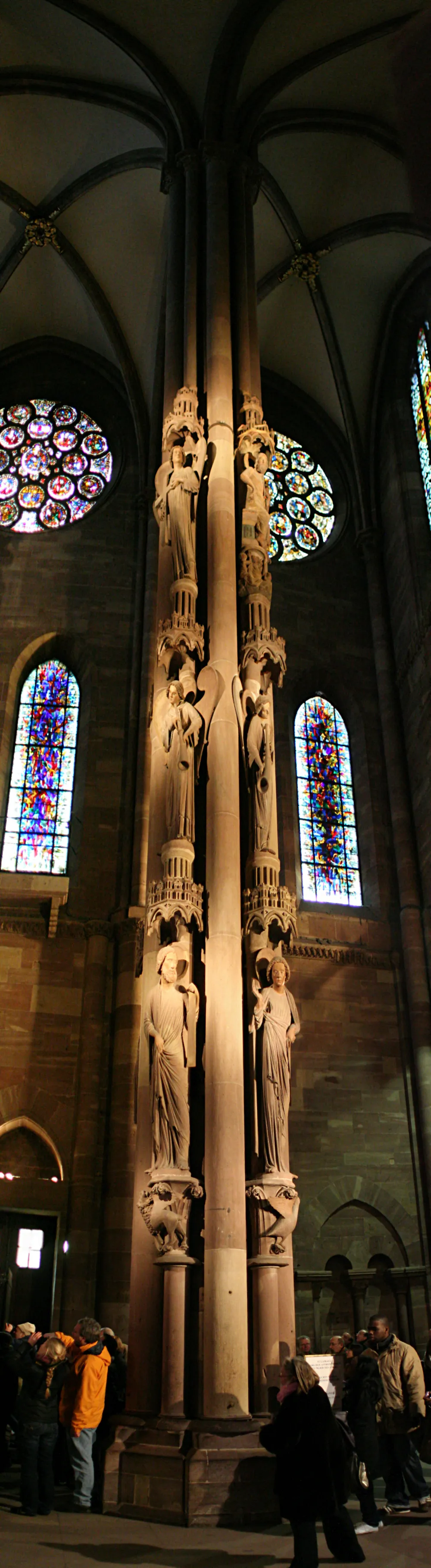 Vista representativa de la Catedral de Estrasburgo en Estrasburgo.