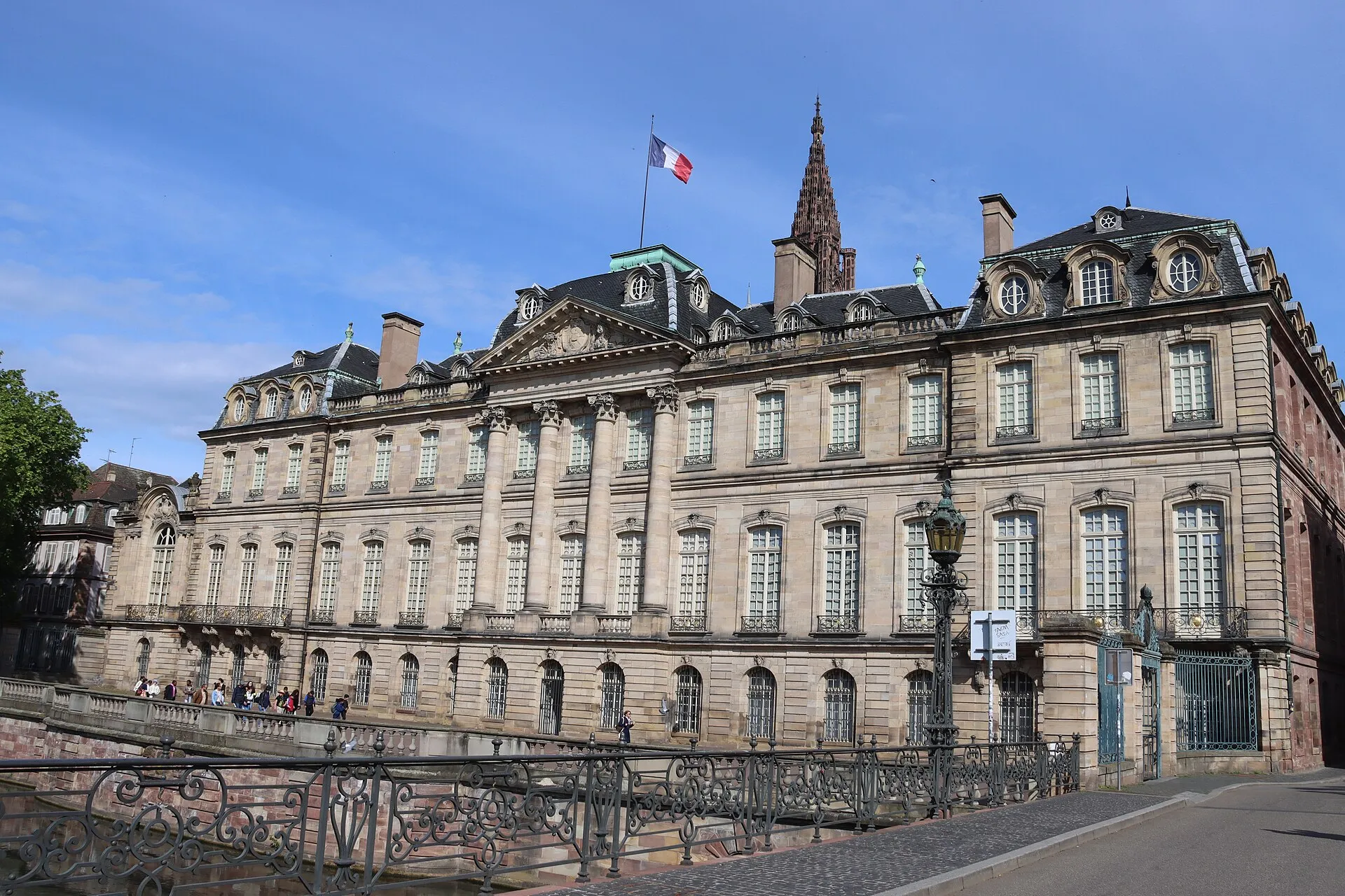 Exterior view 4 of Palais Rohan, home to the Strasbourg Decorative Arts Museum.
