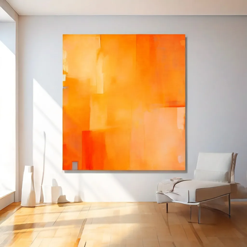 Exposición de arte minimalista y abstracta que recuerda al estilo pictórico característico de Alex Katz.