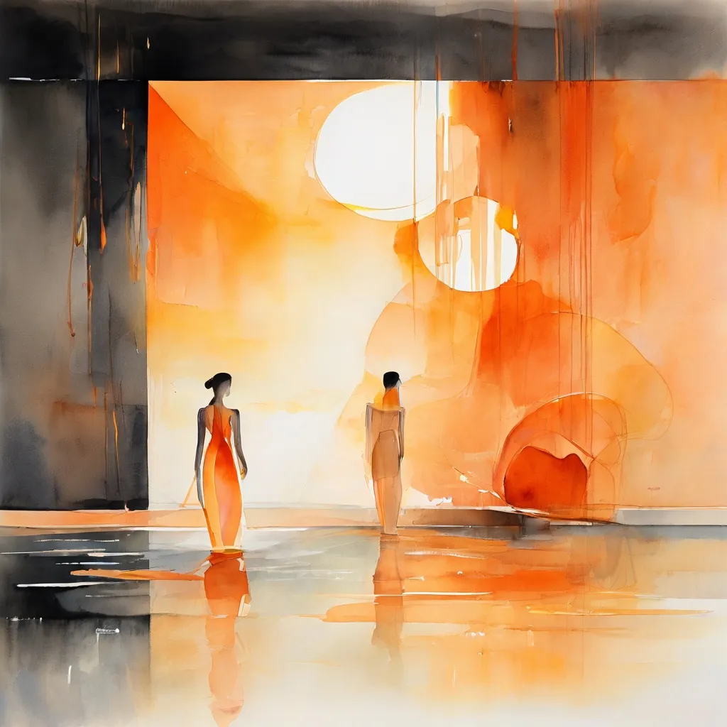 Abstract artistic concept piece inspired by the performance works of Florentina Holzinger.