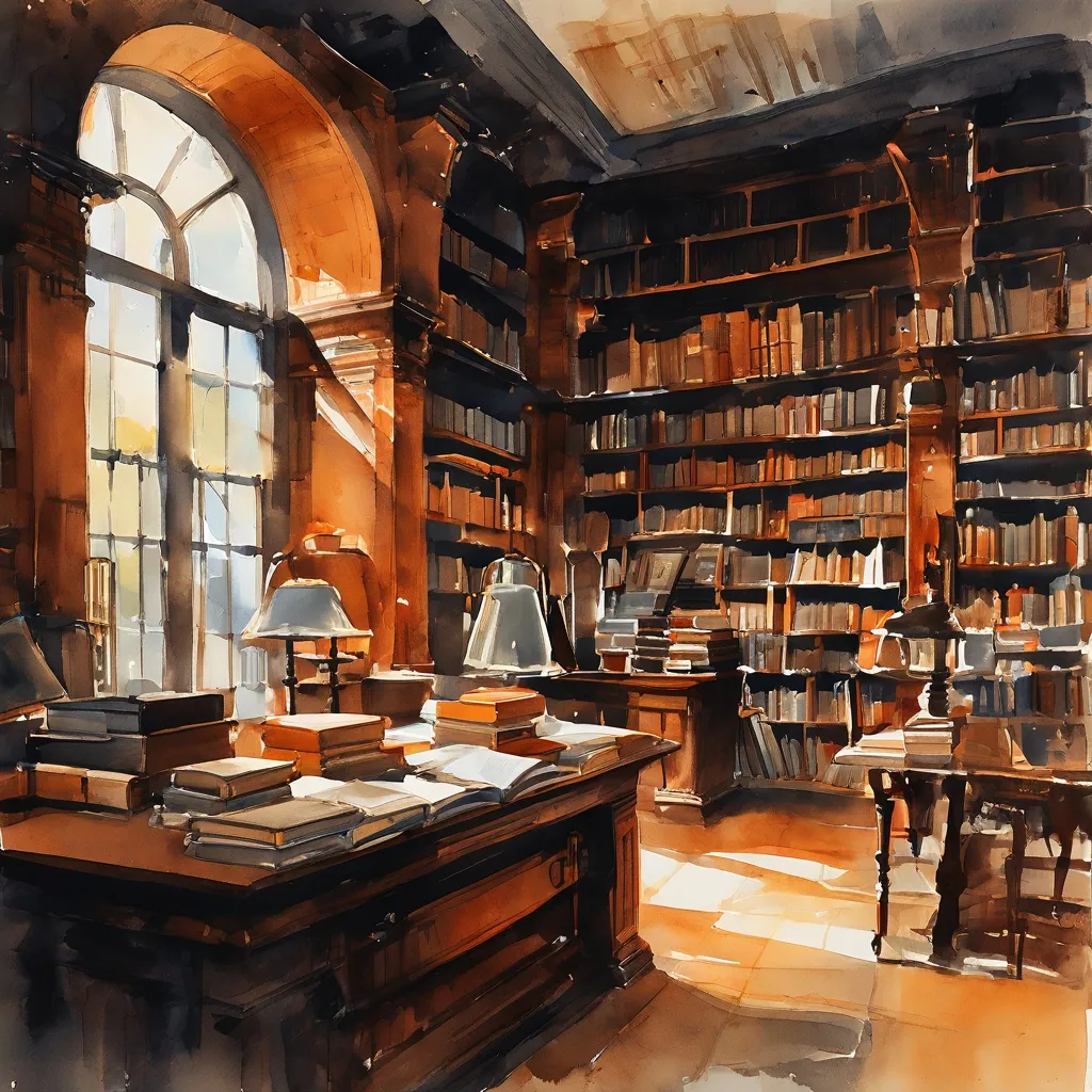 Una imagen ilustrativa de un entorno de biblioteca de archivo en The Black Archives, con libros y documentos relacionados con la historia negra y la descolonización.
