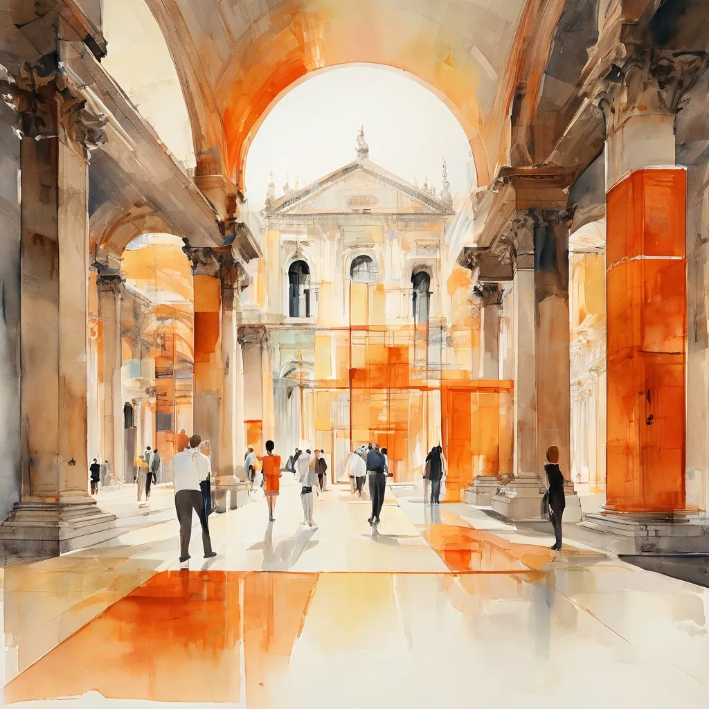 Un espacio de exposición de arte vibrante que muestra un mural con retratos de figuras históricas negras, junto a esculturas e instalaciones abstractas, representando la colaboración entre The Black Archives y artistas en la Bienal de Venecia.