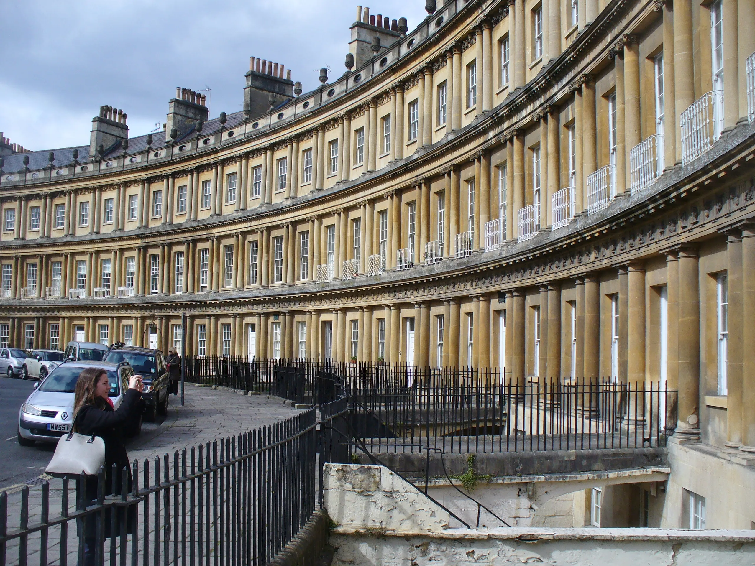 Vista representativa de The Circus en Bath.