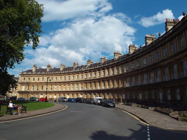 Vista representativa de The Circus en Bath.