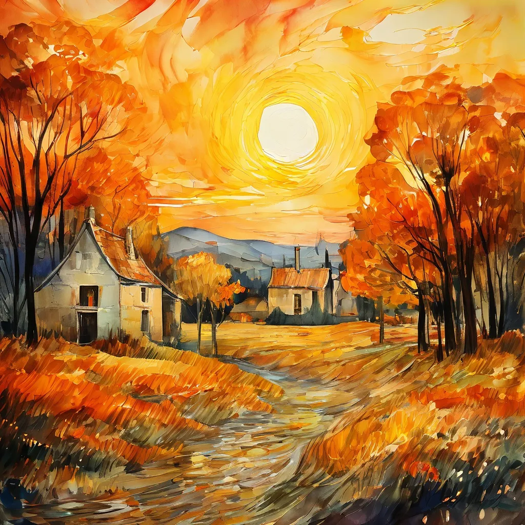 An artistic representation of Vincent van Gogh's dynamic and experimental painting style, symbolizing his lifelong pursuit of innovation at the Van Gogh Museum.