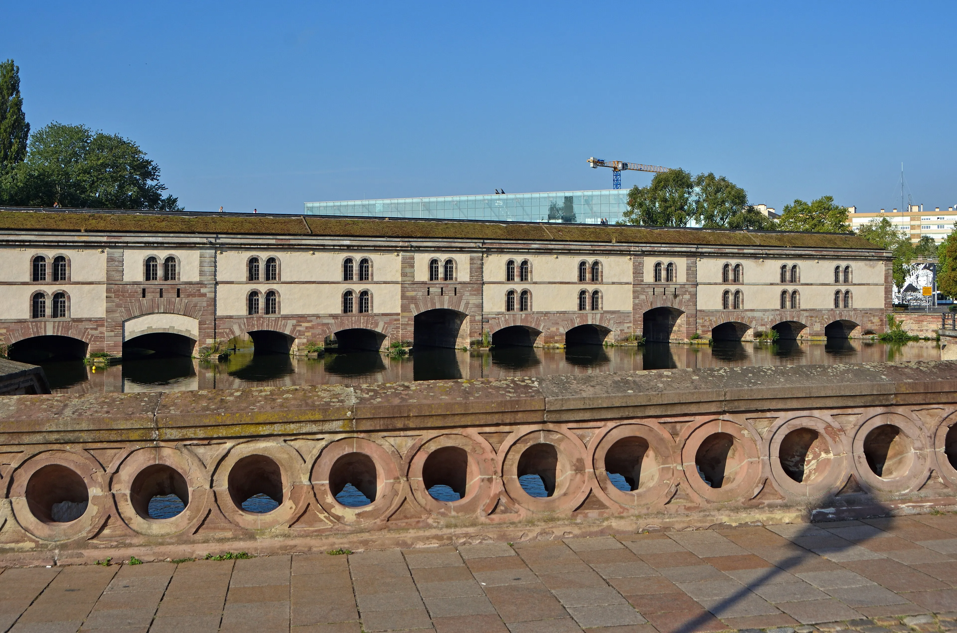 Representative view of Vauban Dam in Strasbourg.