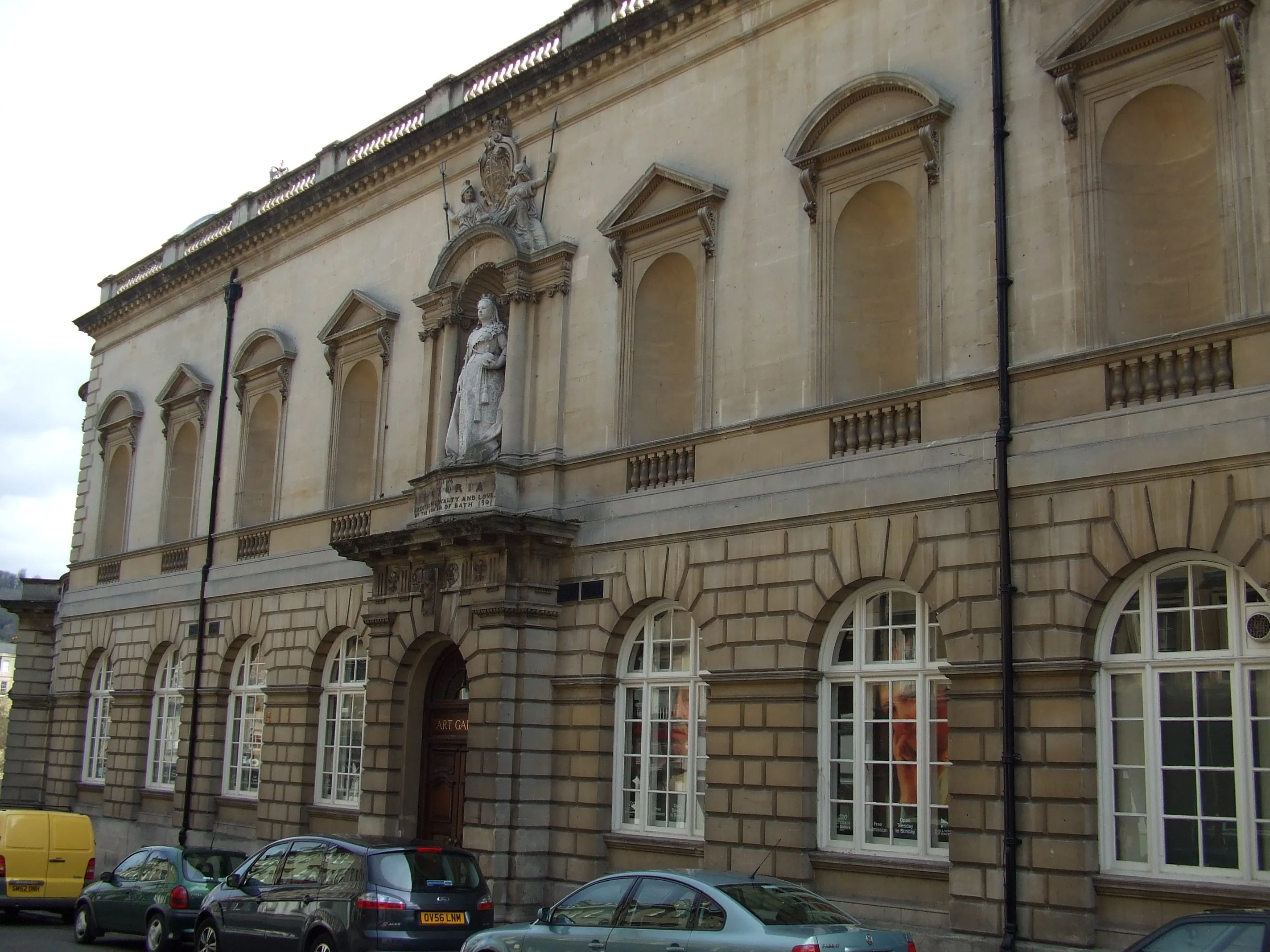 Vista representativa de la Victoria Art Gallery en Bath.
