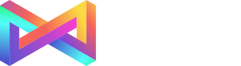 A colorful geometric logo with interlocking shapes in purple, blue, orange, and yellow, next to the text 'MUZEUM ŚWIAT ILUZJI' in white capital letters on a black background.