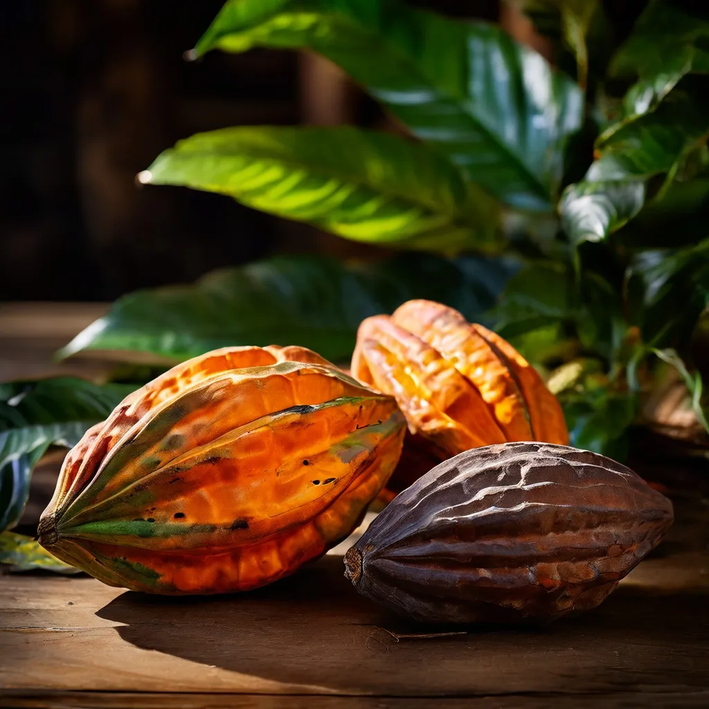 Colorful cocoa pods from the Solomon Islands, reflecting the sourcing work of York Cocoa Works.