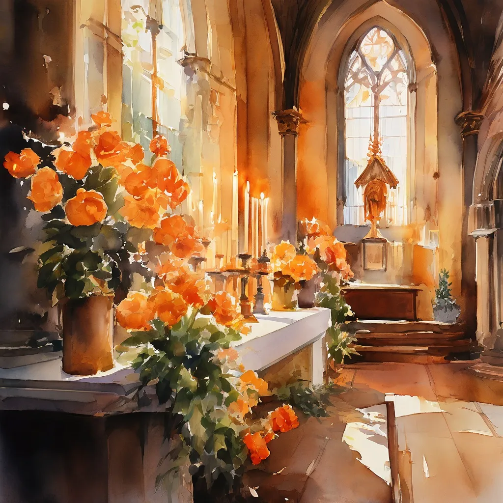 Het Rustaltaar versierd voor Witte Donderdag in de York Oratory