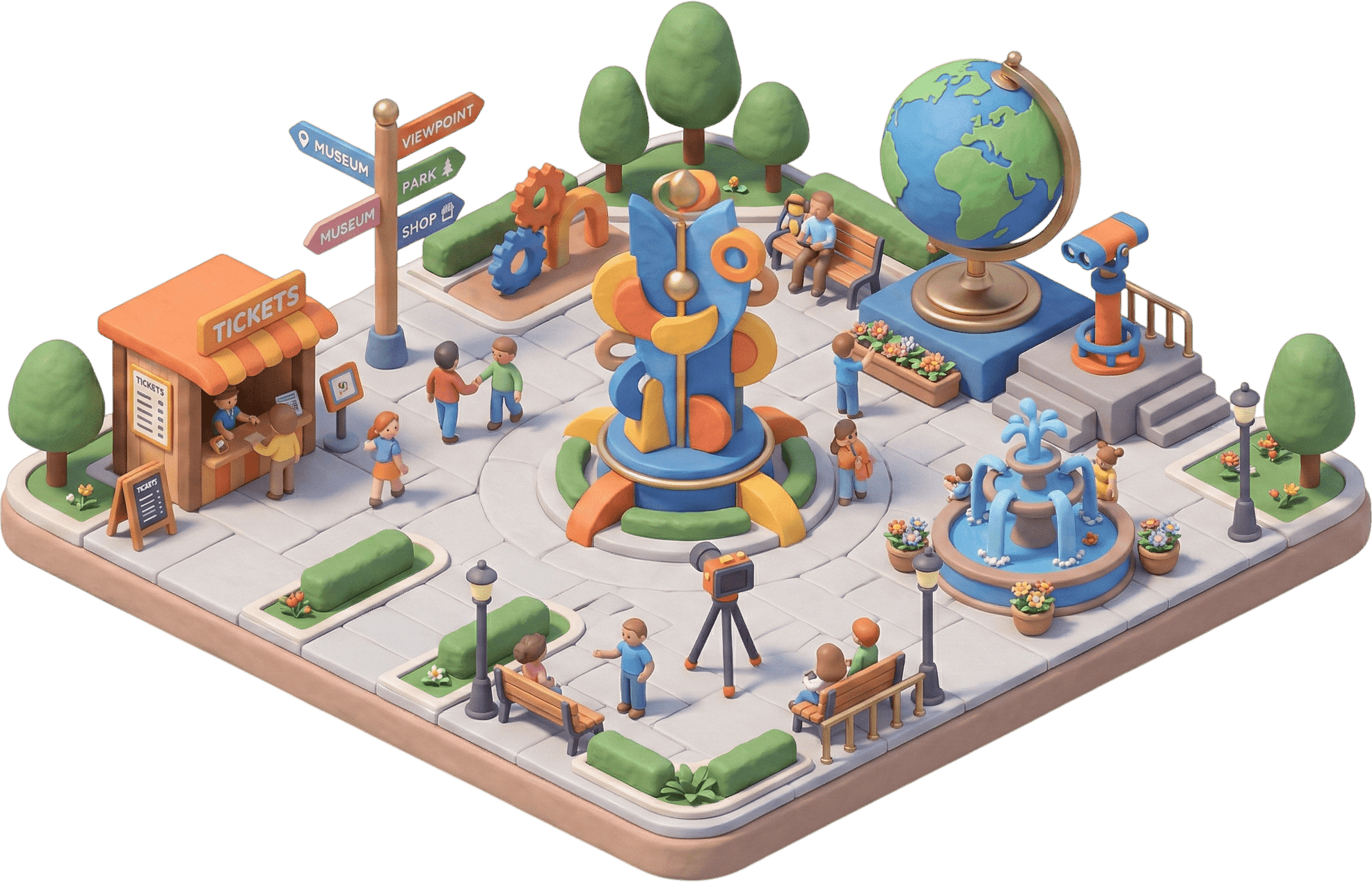 Ilustración de la categoría de atracciones para lugares culturales emblemáticos en Amberes